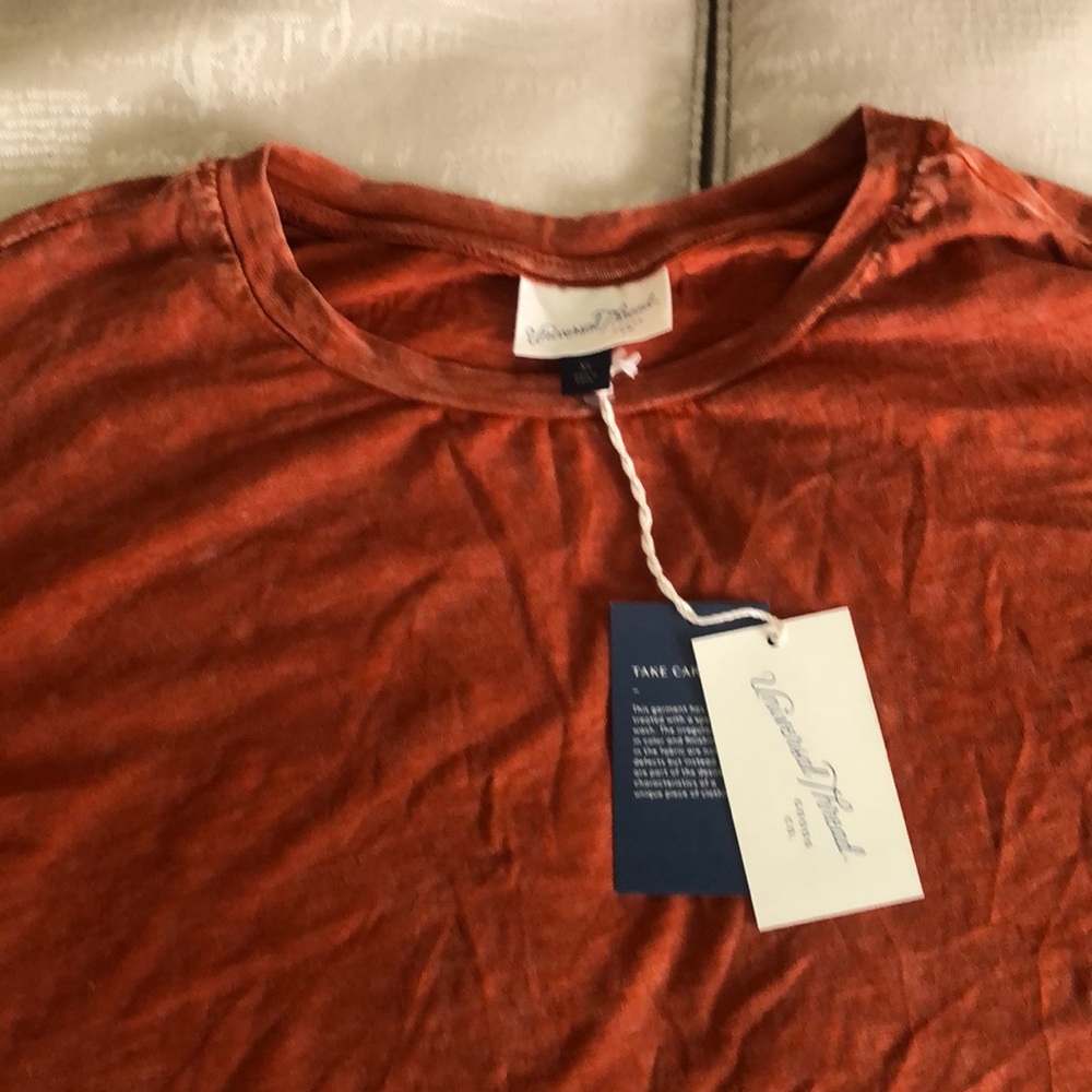 Universal Thread Orange Ruffle L/Sleeve Top - Picture 2 of 7